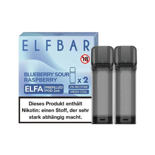 Elfbar ELFA Pod - Blueberry Sour Raspberry (10x)