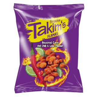 Takims Snacks Reasted Corn Chilli & Lime 100g (12x)